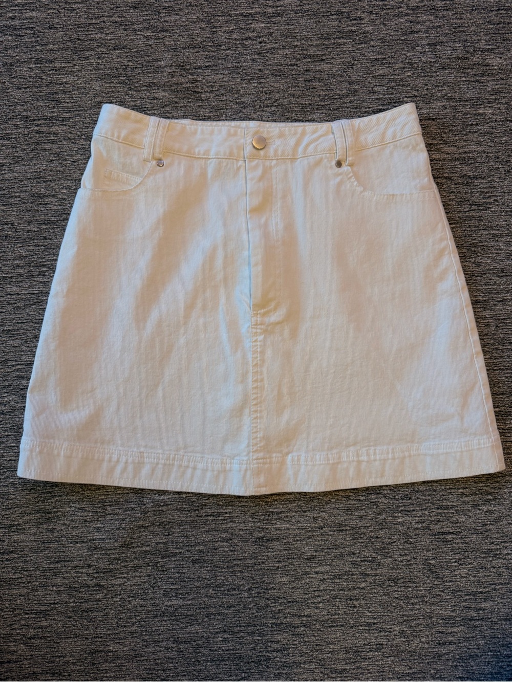 Classic White Women's Denim Skirt